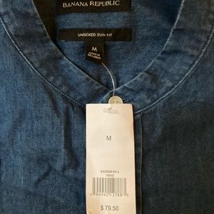 Banana Republic Banded Collar Shirt
